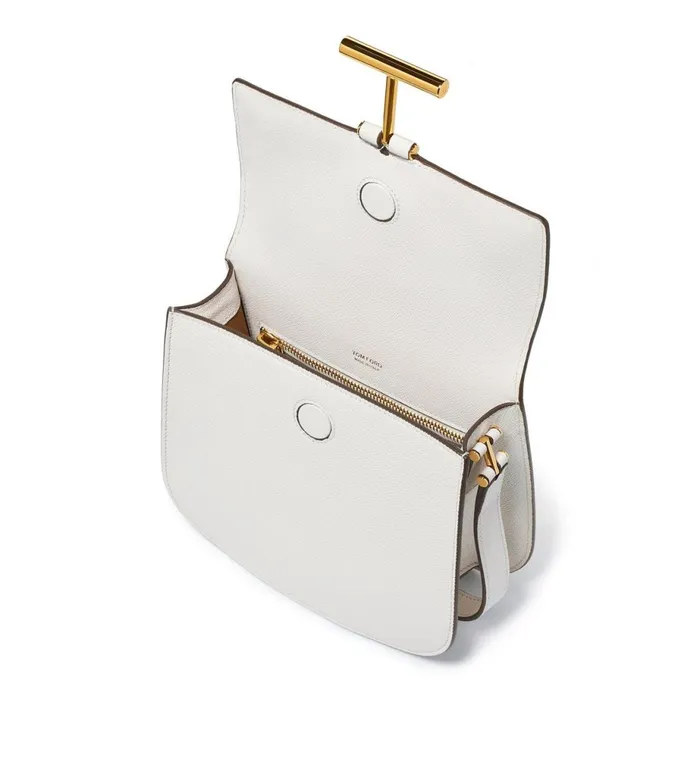 Women Cross Body Bags Tom Ford Grain Leather Tara Crossbody Bag Chalk Women Cross Body Bags Tom Ford Grain Leather Tara Crossbody Bag Chalk