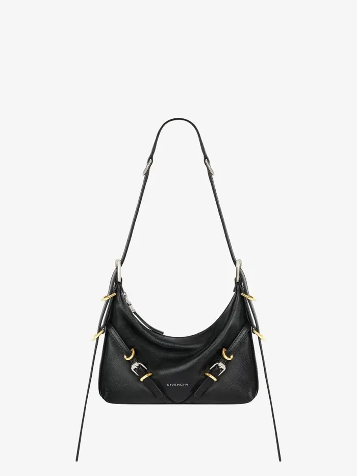 Women Crossbody Bags Givenchy Mini Voyou Bag In Leather Black
