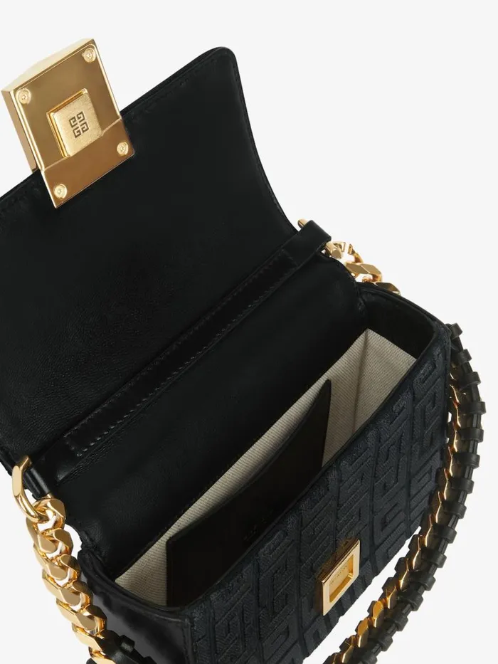 Women Crossbody Bags Givenchy Small 4G Bag In 4G Embroidery With Chain Black Women Crossbody Bags Givenchy Small 4G Bag In 4G Embroidery With Chain Black