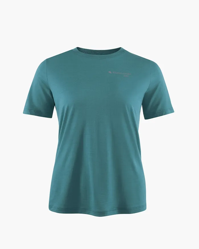 Women Dagr Merino Tee Emerald Green Klttermusen TShirts
