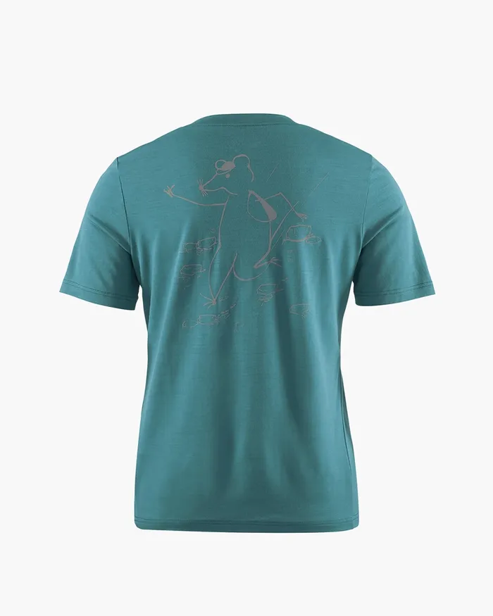 Women Dagr Merino Tee Emerald Green Klttermusen TShirts