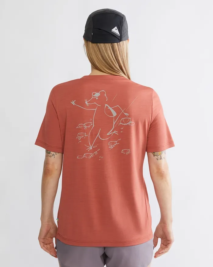 Women Dagr Merino Tee Emerald Green Klttermusen TShirts