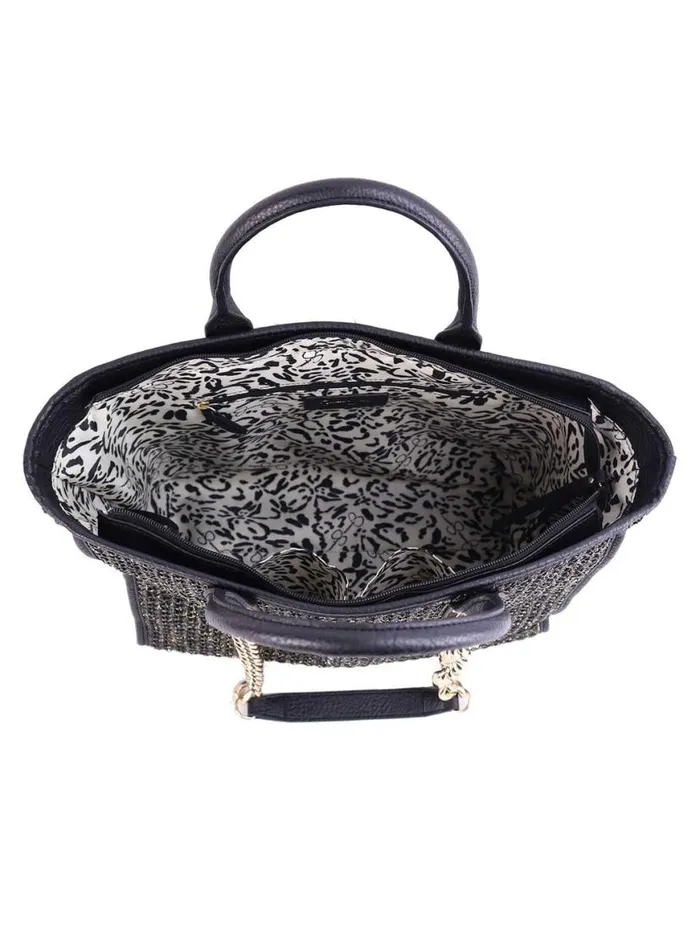 Women Dani Tote In Black Glitter Jessica Simpson Crossbody