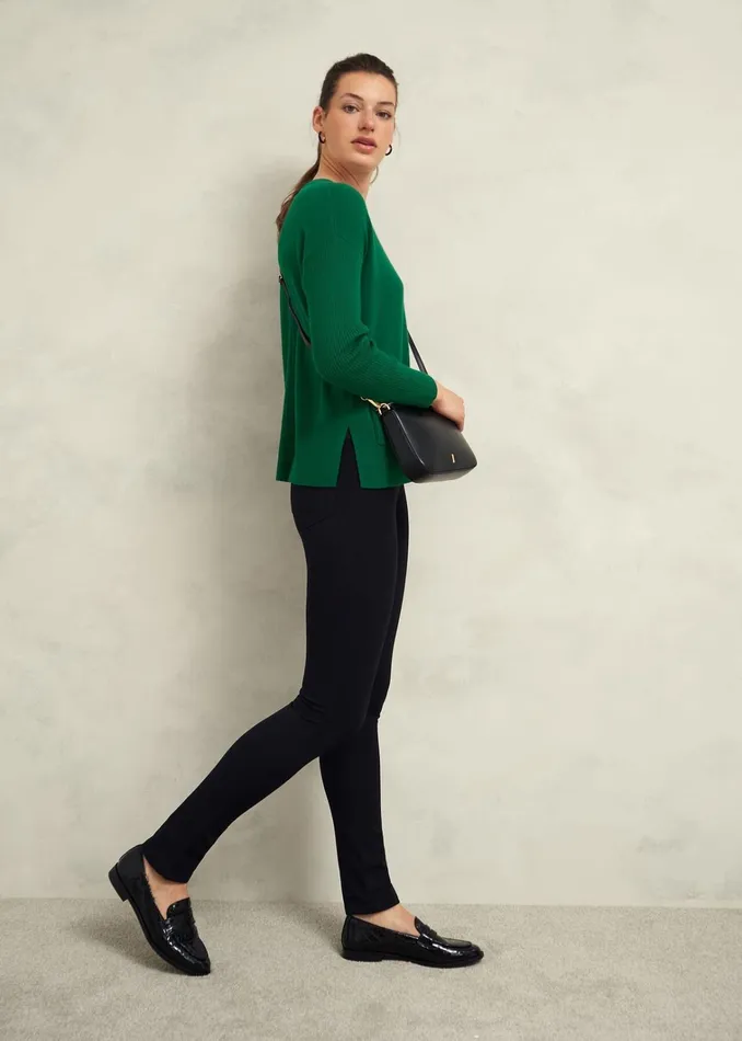 Women Devora Jumper With Cashmere Agate Green Hobbs Jumpers and Cardigans