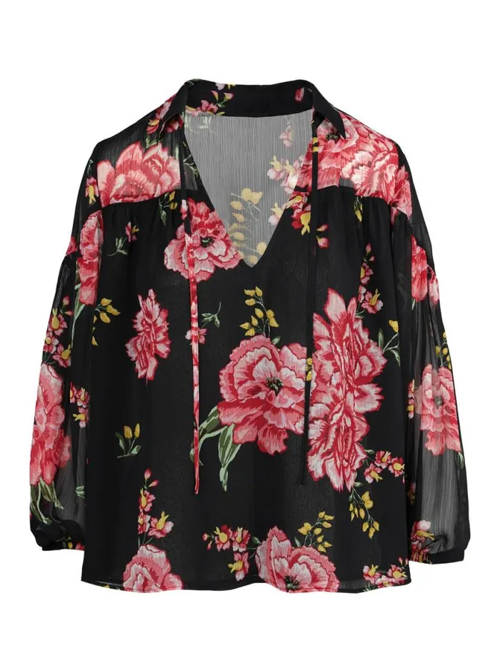 Women Doris Blouse In Sketchy Roses Jessica Simpson Tops and Tees