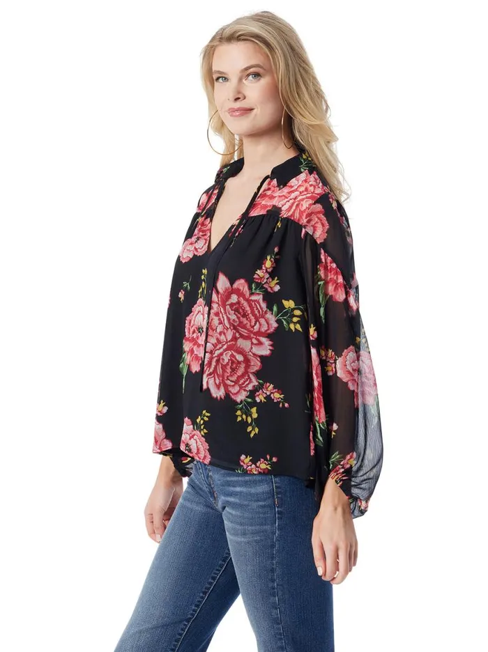 Women Doris Blouse In Sketchy Roses Jessica Simpson Tops and Tees