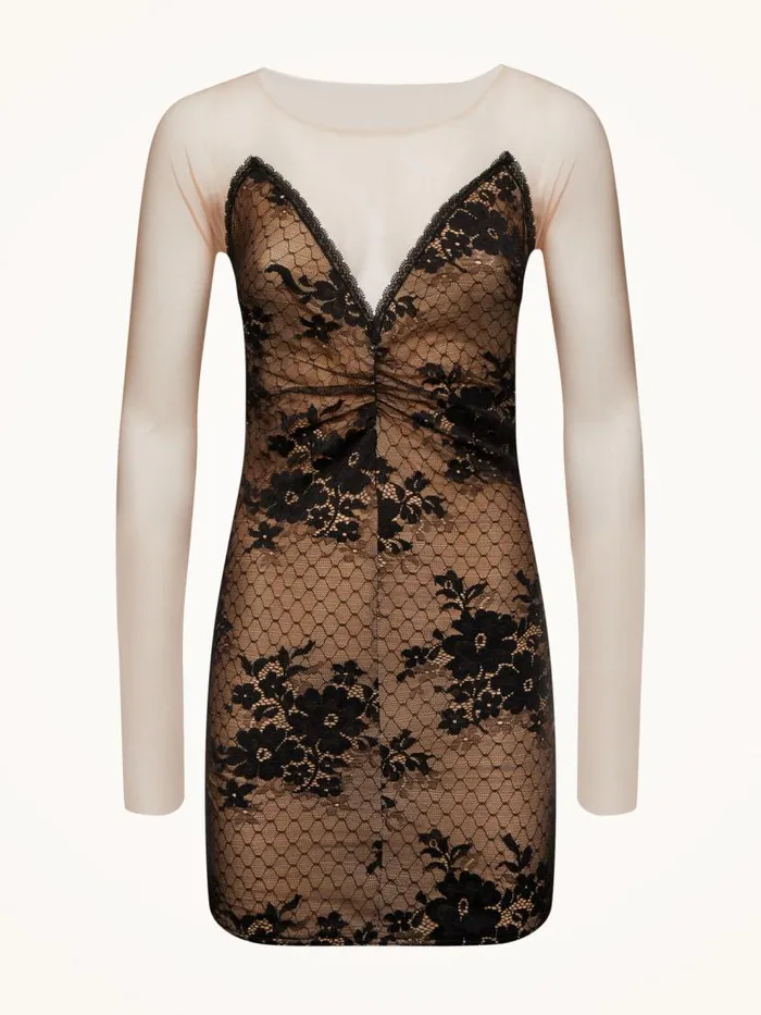 Women Dresses and Skirts Wolford Louise Dress Vanilla Latteblack