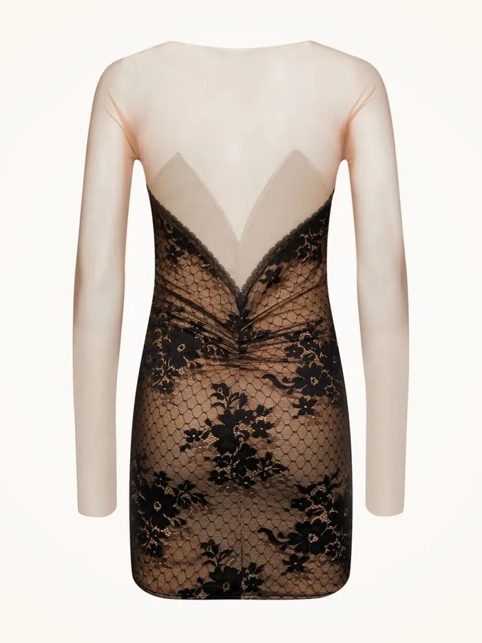 Women Dresses and Skirts Wolford Louise Dress Vanilla Latteblack