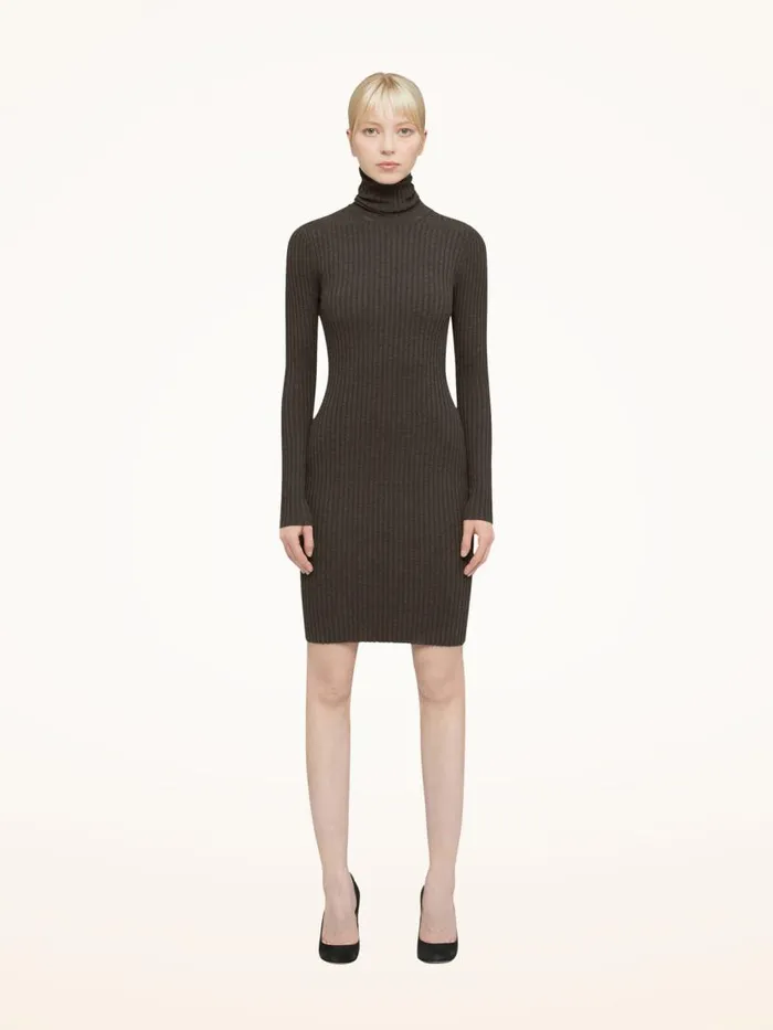 Women Dresses and Skirts Wolford Merino Rib Dress Umber