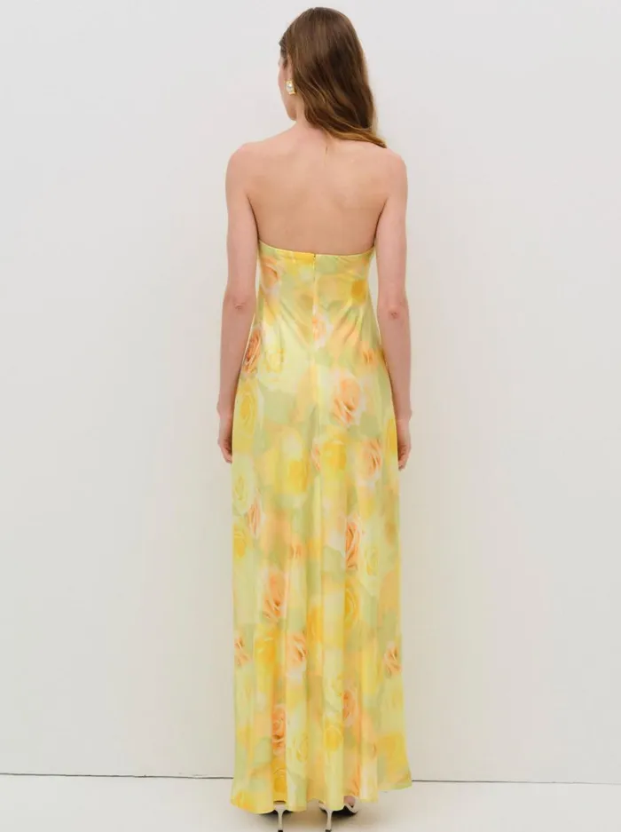 Women Dresses For Love and Lemons Carla Strapless Maxi Dress Yellow Women Dresses For Love and Lemons Carla Strapless Maxi Dress Yellow