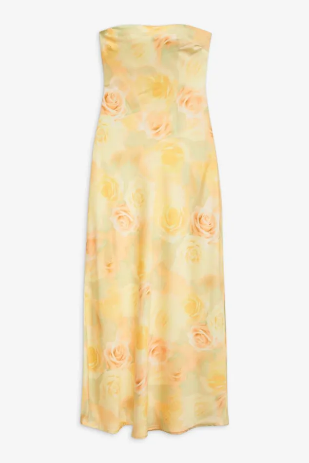 Women Dresses For Love and Lemons Carla Strapless Maxi Dress Yellow Women Dresses For Love and Lemons Carla Strapless Maxi Dress Yellow