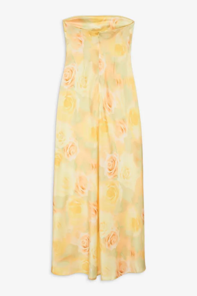Women Dresses For Love and Lemons Carla Strapless Maxi Dress Yellow Women Dresses For Love and Lemons Carla Strapless Maxi Dress Yellow