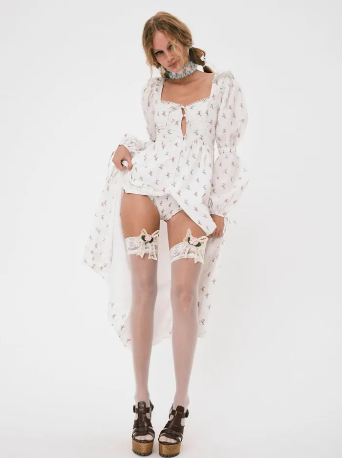 Women Dresses For Love and Lemons Carlotta Maxi Dress White Women Dresses For Love and Lemons Carlotta Maxi Dress White
