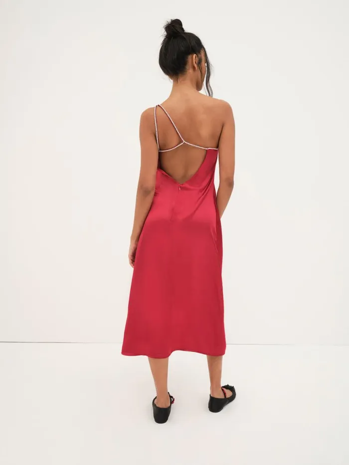 Women Dresses For Love and Lemons Elora Midi Dress Red Women Dresses For Love and Lemons Elora Midi Dress Red