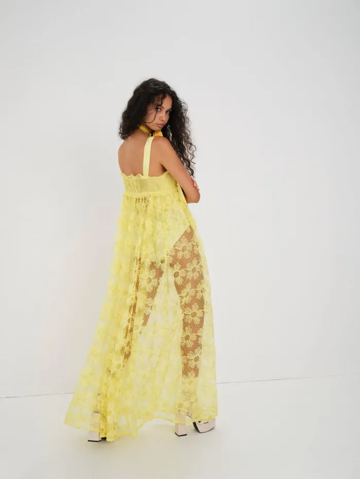 Women Dresses For Love and Lemons Emma Maxi Dress Yellow Women Dresses For Love and Lemons Emma Maxi Dress Yellow