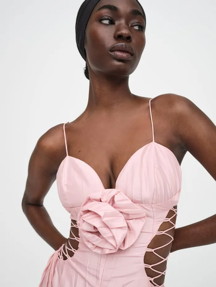 Women Dresses For Love and Lemons Gwenyth Maxi Dress Pink
