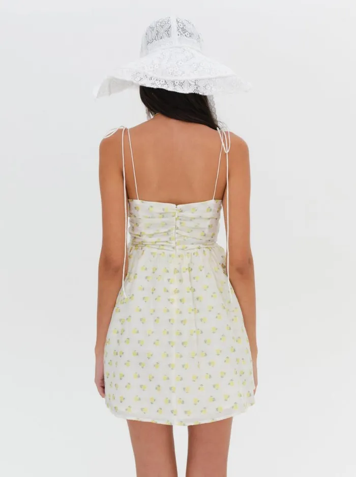 Women Dresses For Love and Lemons Kiela Mini Dress Yellow Women Dresses For Love and Lemons Kiela Mini Dress Yellow