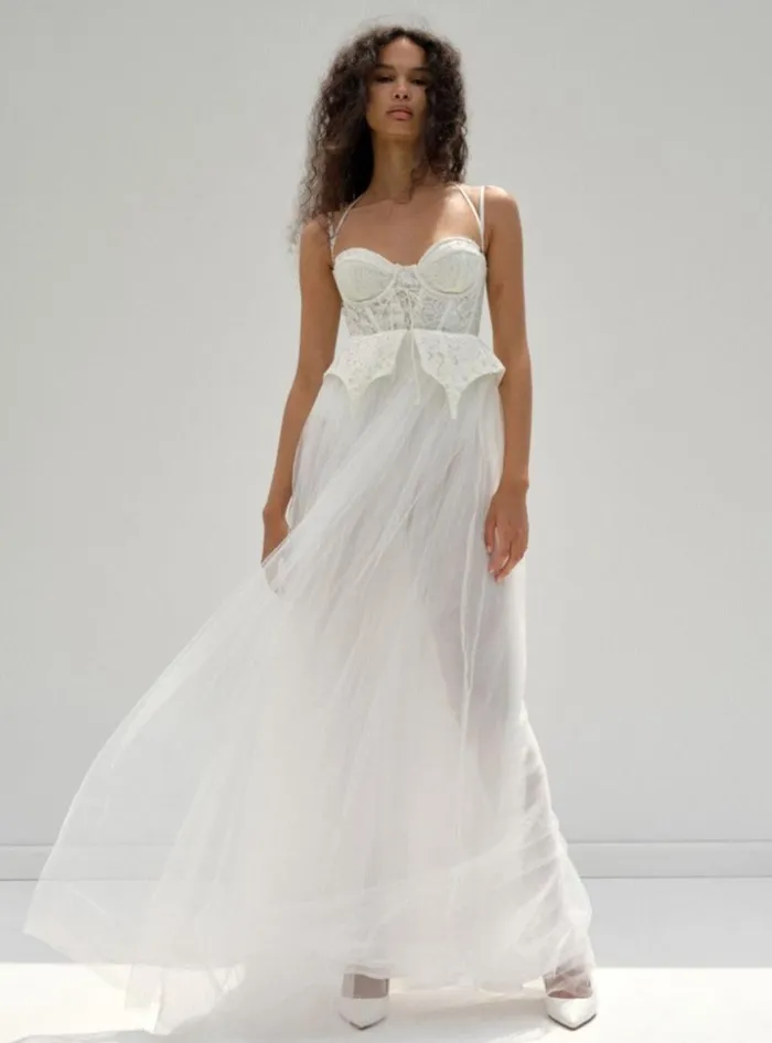 Women Dresses For Love and Lemons Lily Bridal Dress White