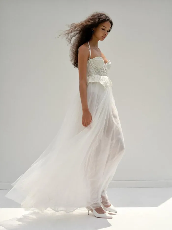 Women Dresses For Love and Lemons Lily Bridal Dress White Women Dresses For Love and Lemons Lily Bridal Dress White