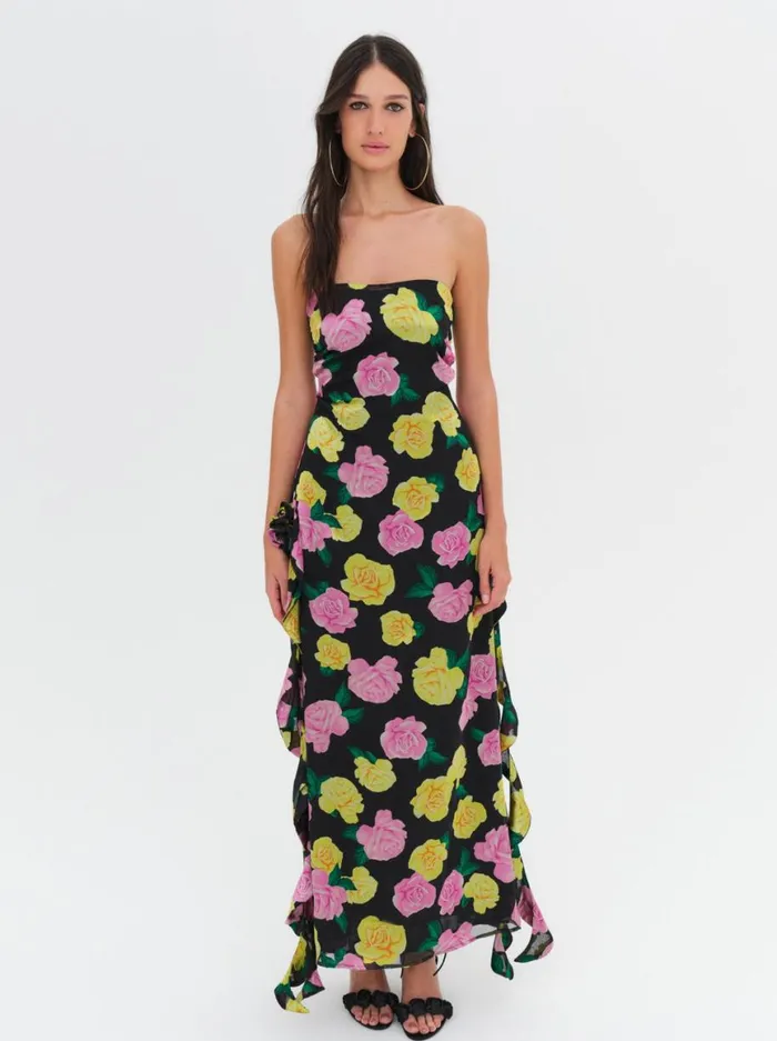 Women Dresses For Love and Lemons Madison Strapless Maxi Dress Black Women Dresses For Love and Lemons Madison Strapless Maxi Dress Black