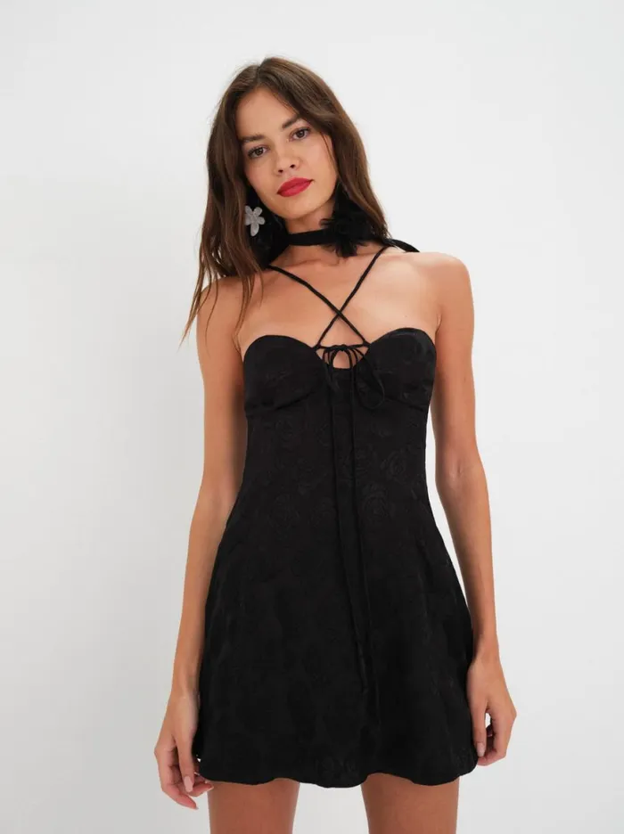 Women Dresses For Love and Lemons Melody Mini Dress Black Women Dresses For Love and Lemons Melody Mini Dress Black