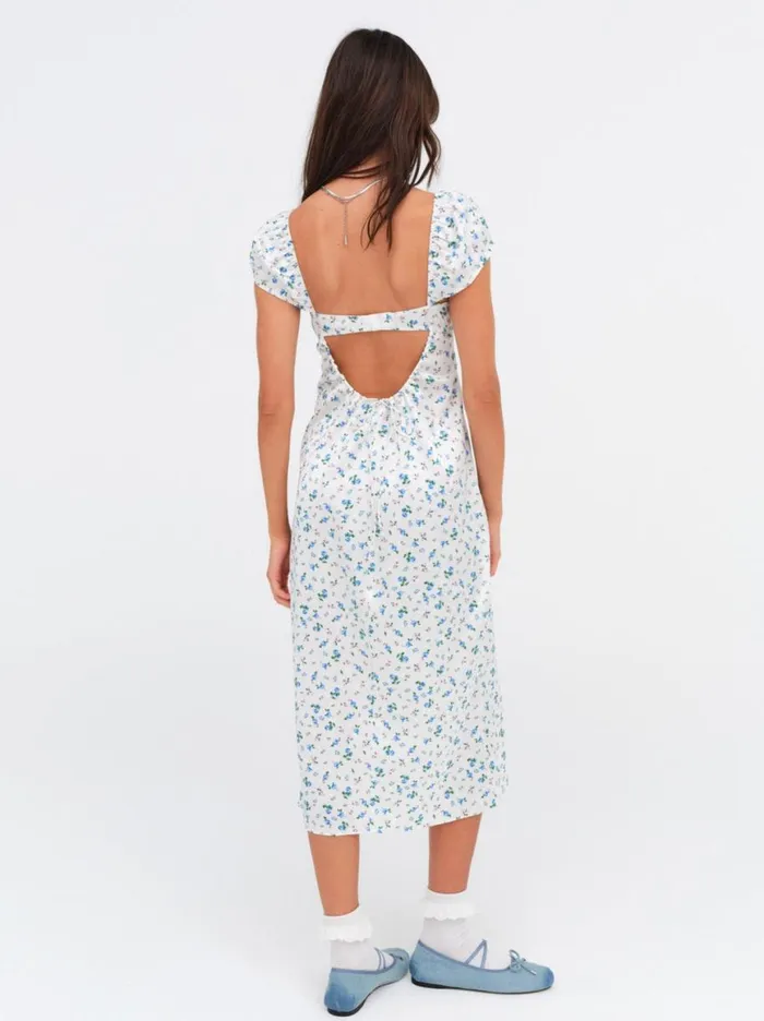 Women Dresses For Love and Lemons Paloma Midi Slip Dress Blue Women Dresses For Love and Lemons Paloma Midi Slip Dress Blue