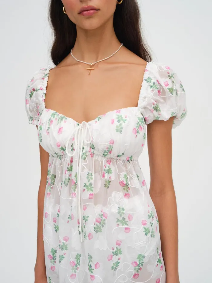 Women Dresses For Love and Lemons Remi Midi Dress White Women Dresses For Love and Lemons Remi Midi Dress White