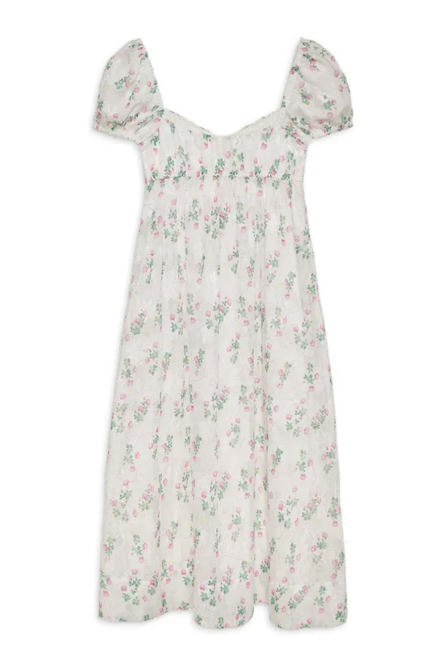 Women Dresses For Love and Lemons Remi Midi Dress White Women Dresses For Love and Lemons Remi Midi Dress White