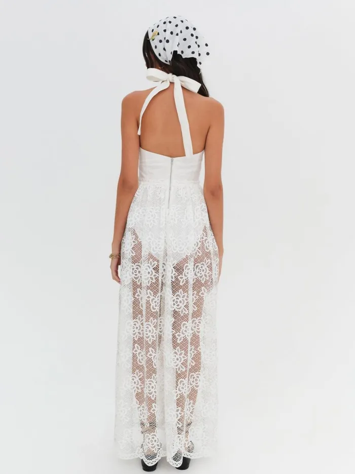 Women Dresses For Love and Lemons Sonnet Lace Maxi Dress White Women Dresses For Love and Lemons Sonnet Lace Maxi Dress White