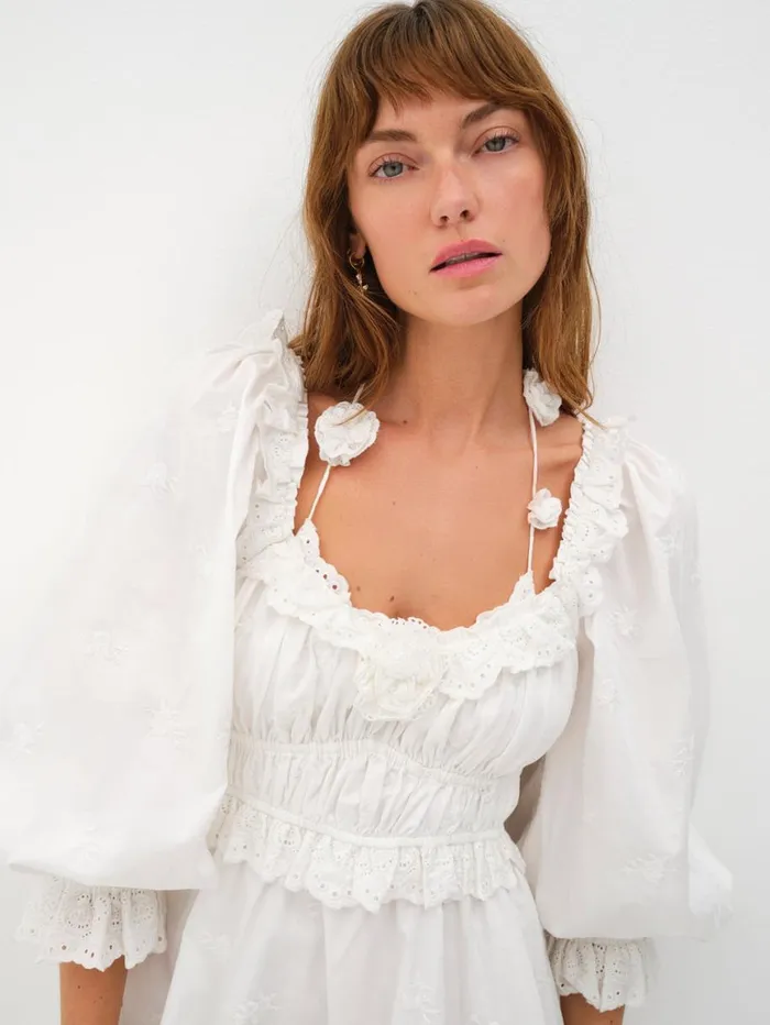 Women Dresses For Love and Lemons Tiana Mini Dress White Women Dresses For Love and Lemons Tiana Mini Dress White