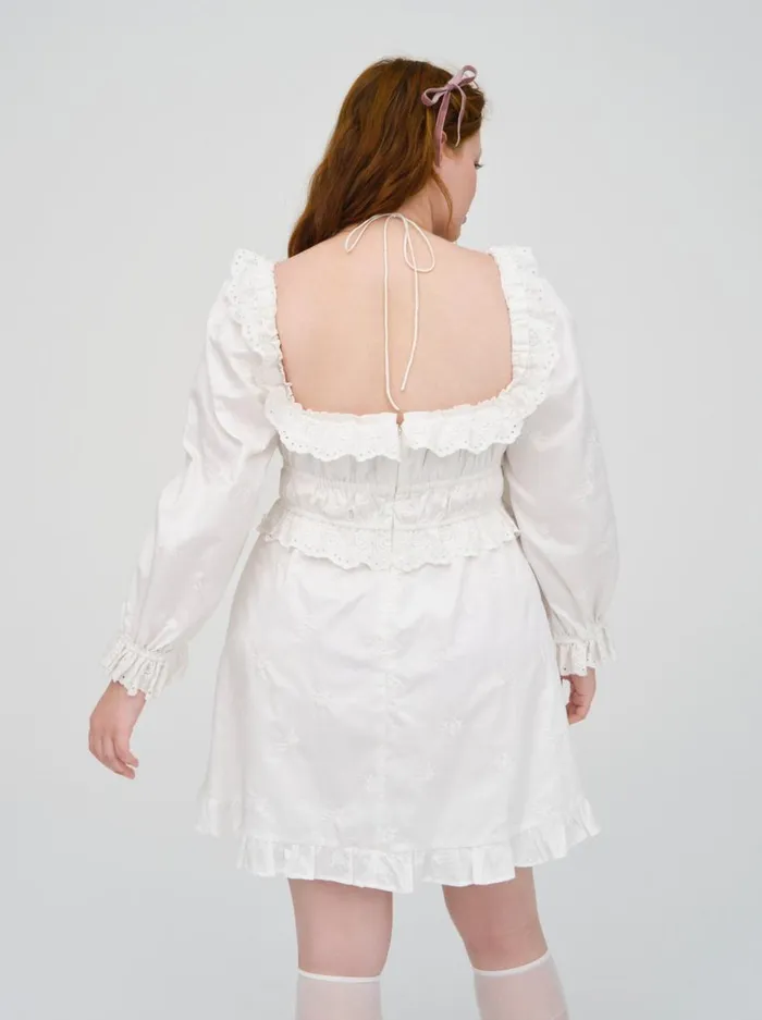 Women Dresses For Love and Lemons Tiana Mini Dress White Women Dresses For Love and Lemons Tiana Mini Dress White