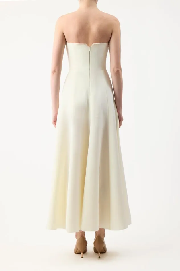 Women Dresses Gabriela Hearst Arion Dress In Ivory Sportswear Wool