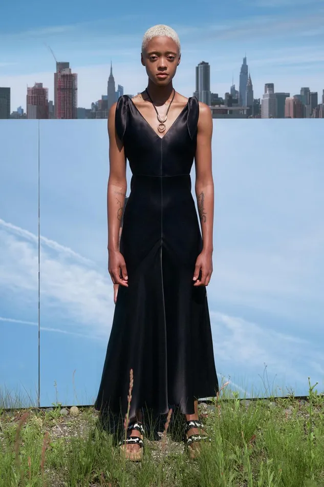 Women Dresses Gabriela Hearst Havilland Dress In Black Silk