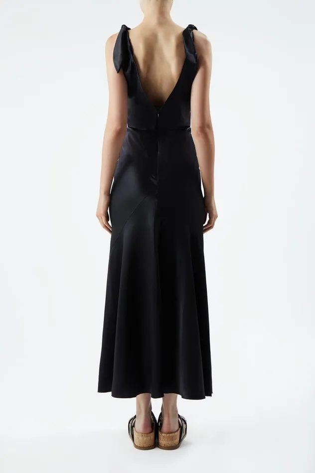 Women Dresses Gabriela Hearst Havilland Dress In Black Silk