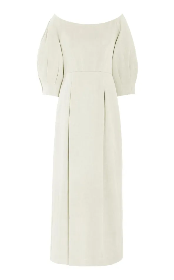 Women Dresses Gabriela Hearst Majano Dress In Ivory Hemp Cotton