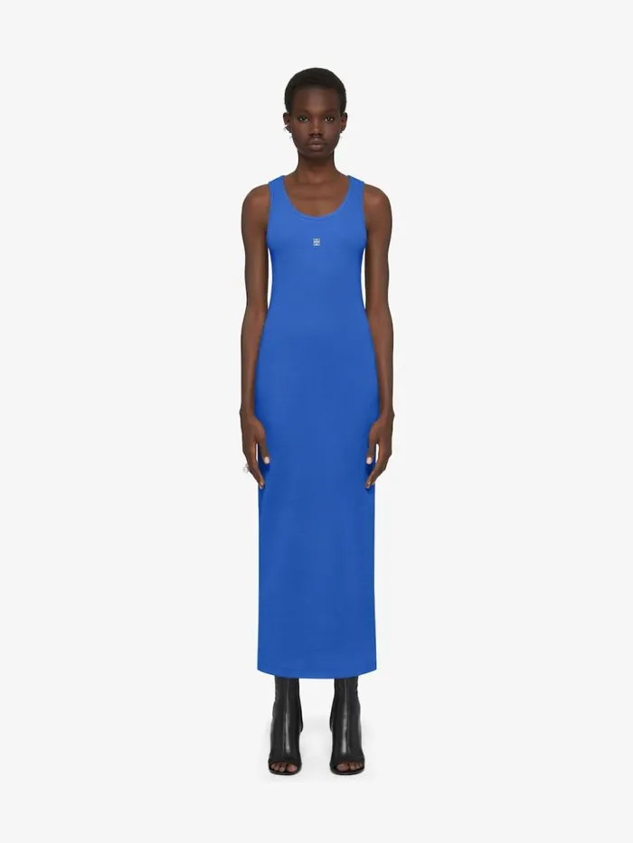 Women Dresses Givenchy Tank Dress In Knit Iris Purple
