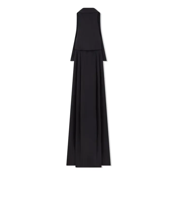 Women Dresses Tom Ford Silk Maroccaine Evening Dress Black