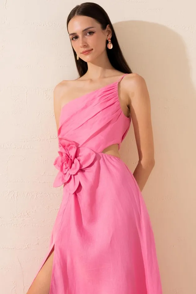 Women Dresses YUMI KIM ROMY LINEN DRESS Pink Linen