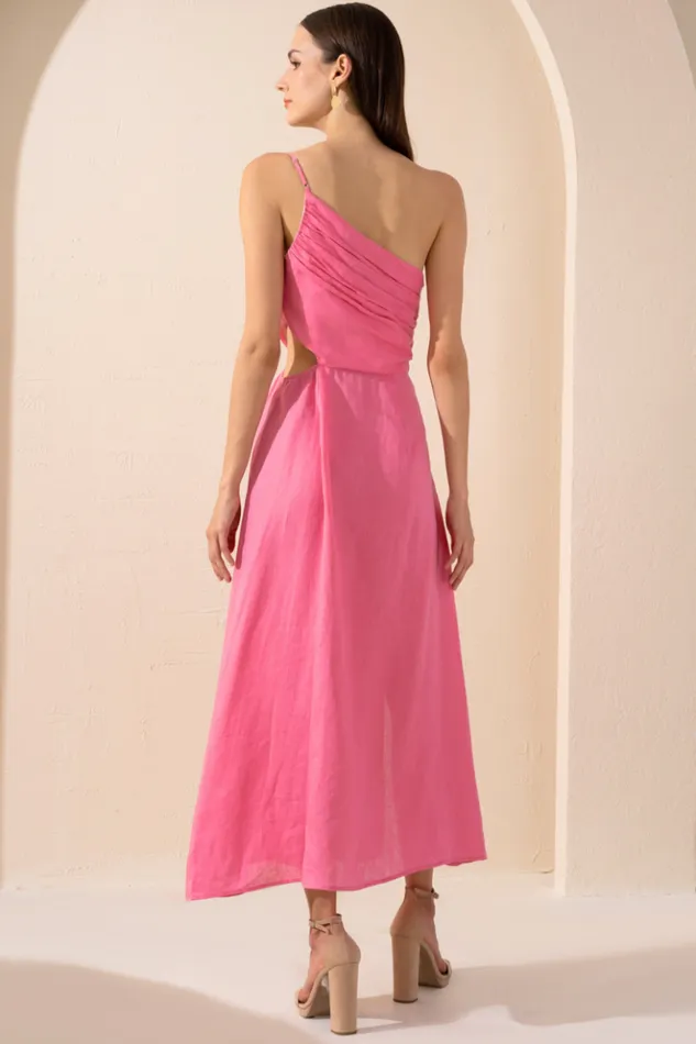 Women Dresses YUMI KIM ROMY LINEN DRESS Pink Linen