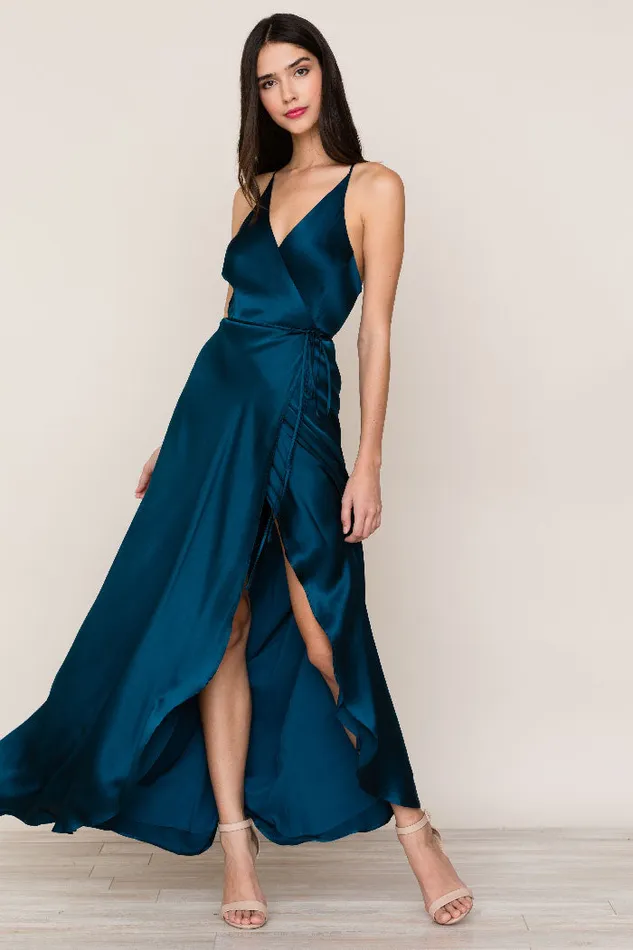 Women Dresses YUMI KIM Rush Hour Silk Dress Satin Maxi Dress Ink Women Dresses YUMI KIM Rush Hour Silk Dress Satin Maxi Dress Ink