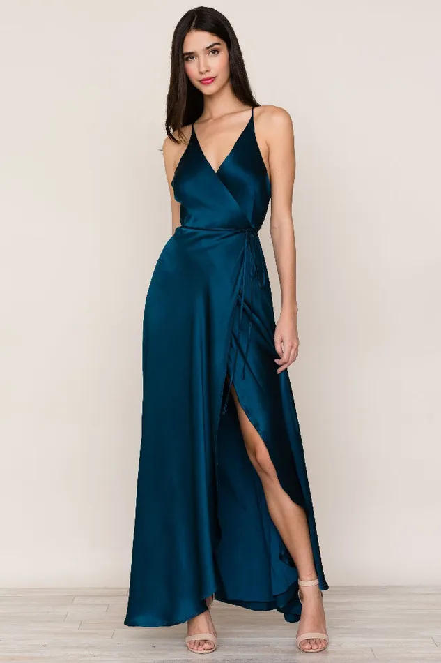 Women Dresses YUMI KIM Rush Hour Silk Dress Satin Maxi Dress Ink Women Dresses YUMI KIM Rush Hour Silk Dress Satin Maxi Dress Ink