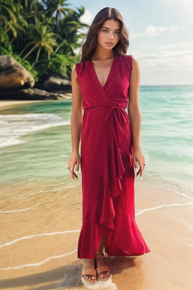 Women Dresses YUMI KIM VENICE MAXI WRAP DRESS Red Women Dresses YUMI KIM VENICE MAXI WRAP DRESS Red