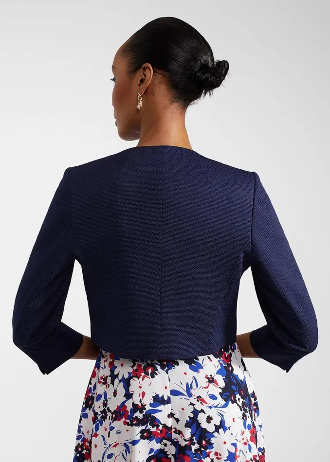 Women Elize Textured Jacket Midnight Navy Hobbs Coats and Jackets