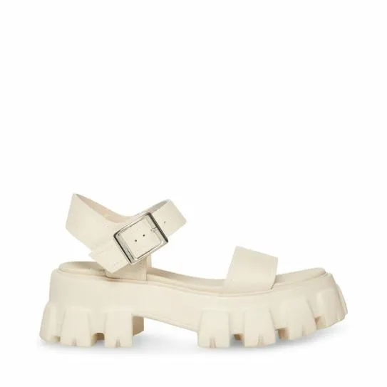Women ELLIE BONE LEATHER Bone Leather Steve Madden Sandals