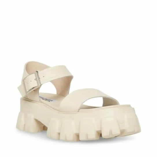 Women ELLIE BONE LEATHER Bone Leather Steve Madden Sandals Women ELLIE BONE LEATHER Bone Leather Steve Madden Sandals