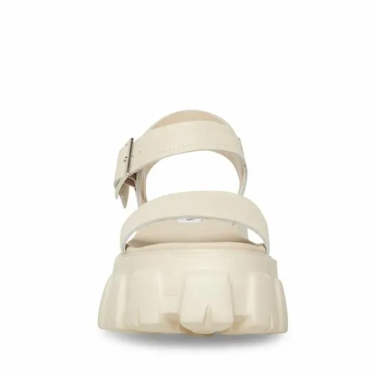 Women ELLIE BONE LEATHER Bone Leather Steve Madden Sandals Women ELLIE BONE LEATHER Bone Leather Steve Madden Sandals