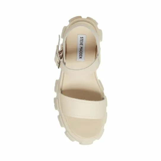 Women ELLIE BONE LEATHER Bone Leather Steve Madden Sandals Women ELLIE BONE LEATHER Bone Leather Steve Madden Sandals