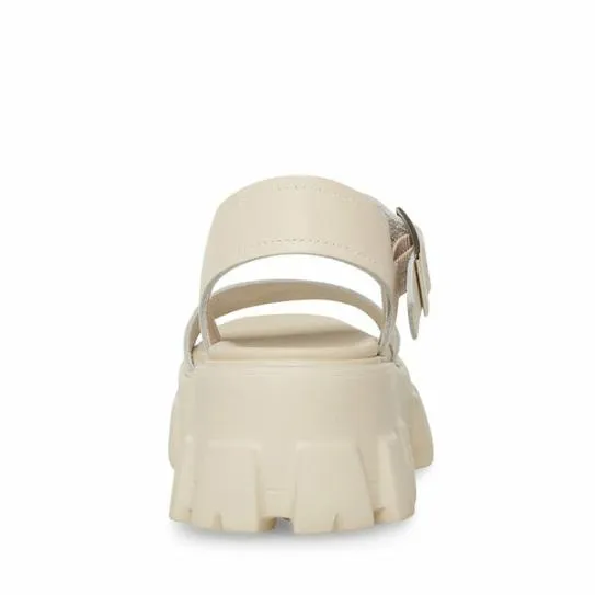 Women ELLIE BONE LEATHER Bone Leather Steve Madden Sandals Women ELLIE BONE LEATHER Bone Leather Steve Madden Sandals
