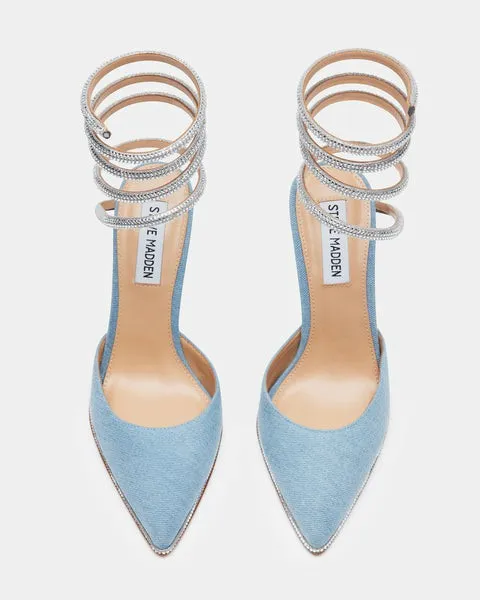 Women EMERSON DENIM FABRIC Denim Fabric Steve Madden Heels Women EMERSON DENIM FABRIC Denim Fabric Steve Madden Heels