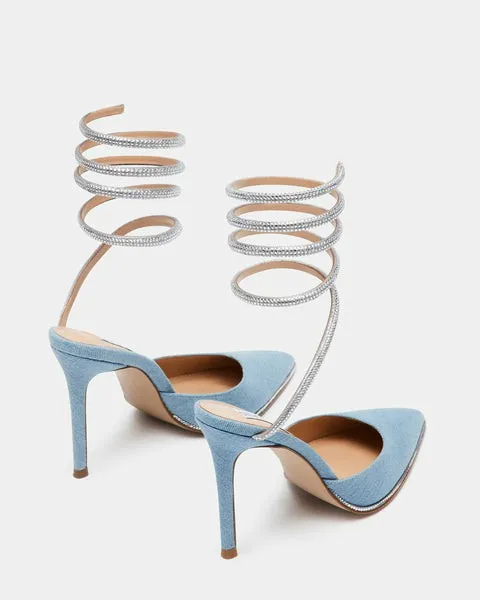 Women EMERSON DENIM FABRIC Denim Fabric Steve Madden Heels Women EMERSON DENIM FABRIC Denim Fabric Steve Madden Heels
